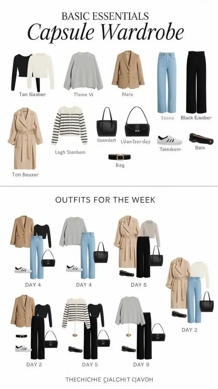 Capsule Wardrobe Outfit Ideas 2026: Stylish & Minimalist Winter Looks