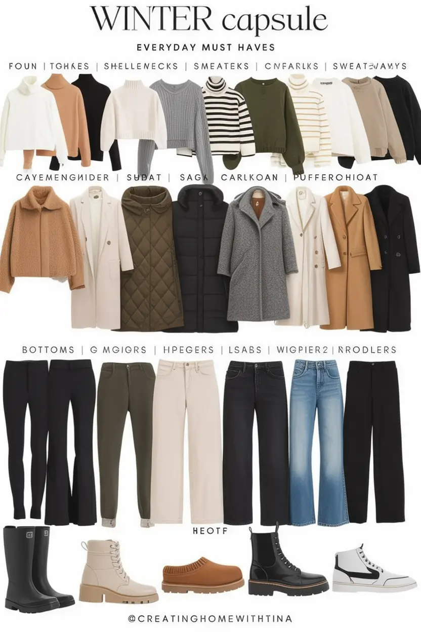 Capsule Wardrobe Outfit Ideas 2026: Stylish & Minimalist Winter Looks