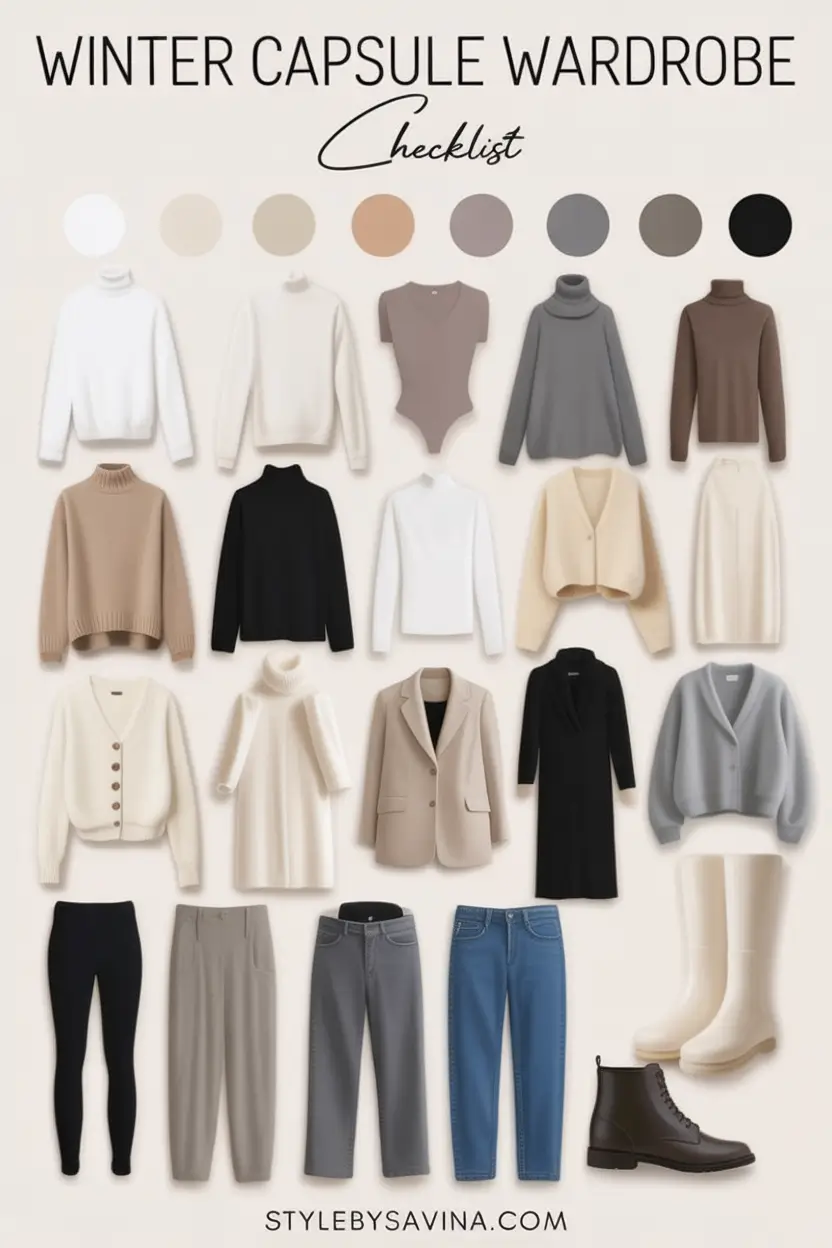 Capsule Wardrobe Outfit Ideas 2026: Stylish & Minimalist Winter Looks