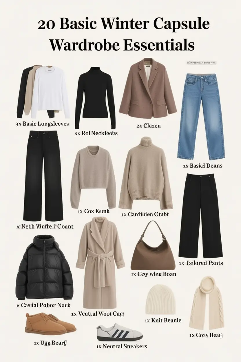 Capsule Wardrobe Outfit Ideas 2026: Stylish & Minimalist Winter Looks