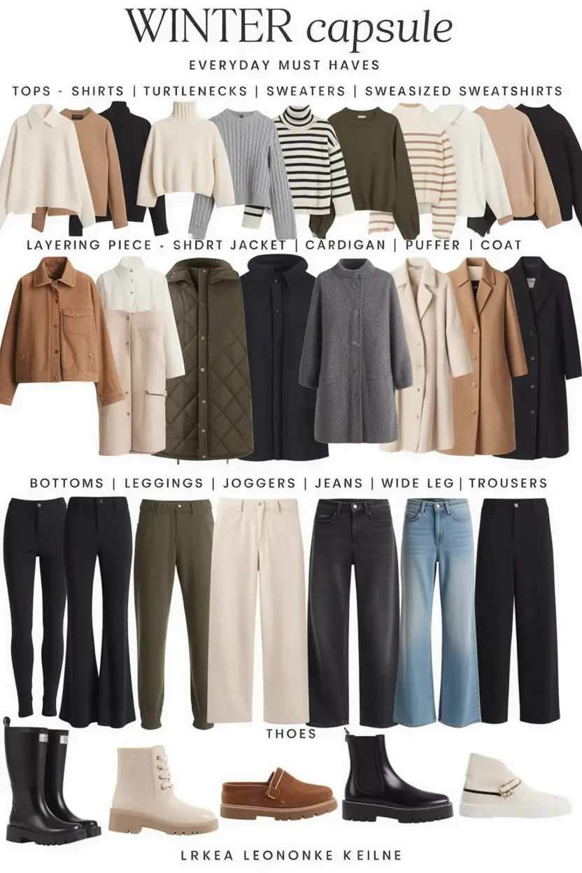 Capsule Wardrobe Outfit Ideas 2026: Stylish & Minimalist Winter Looks