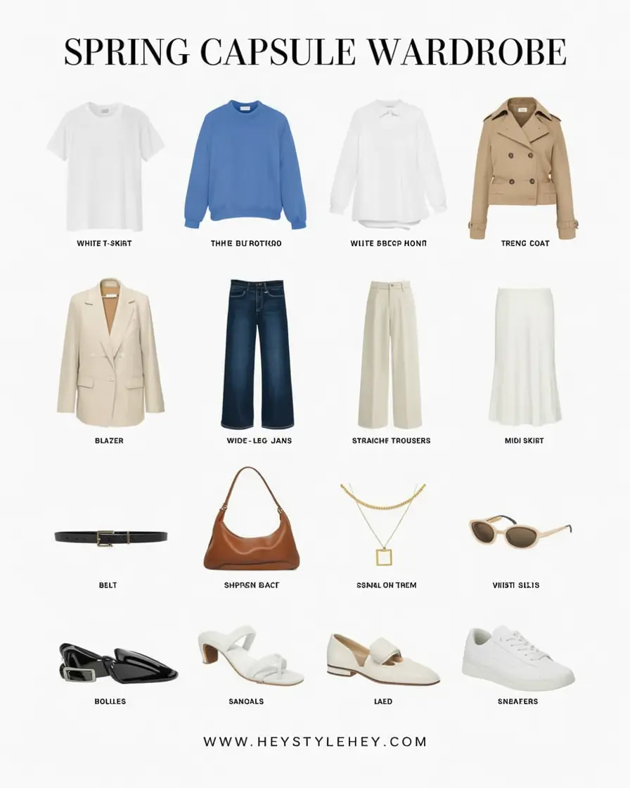Capsule Wardrobe for Spring 2026: Fresh, Easy & Stylish Seasonal Outfits