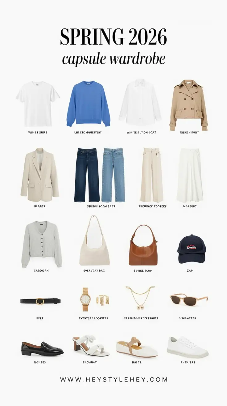 Capsule Wardrobe for Spring 2026: Fresh, Easy & Stylish Seasonal Outfits