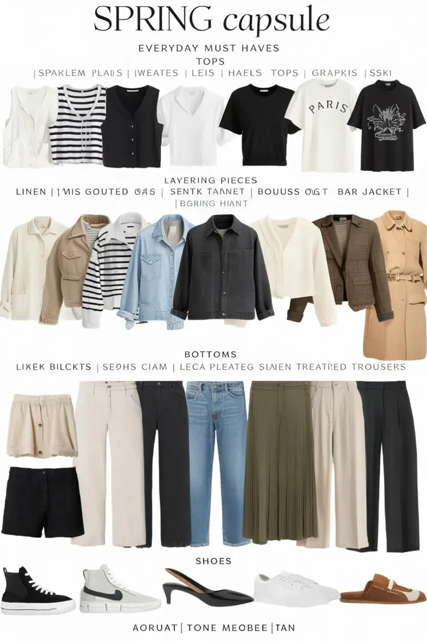 Capsule Wardrobe for Spring 2026: Fresh, Easy & Stylish Seasonal Outfits