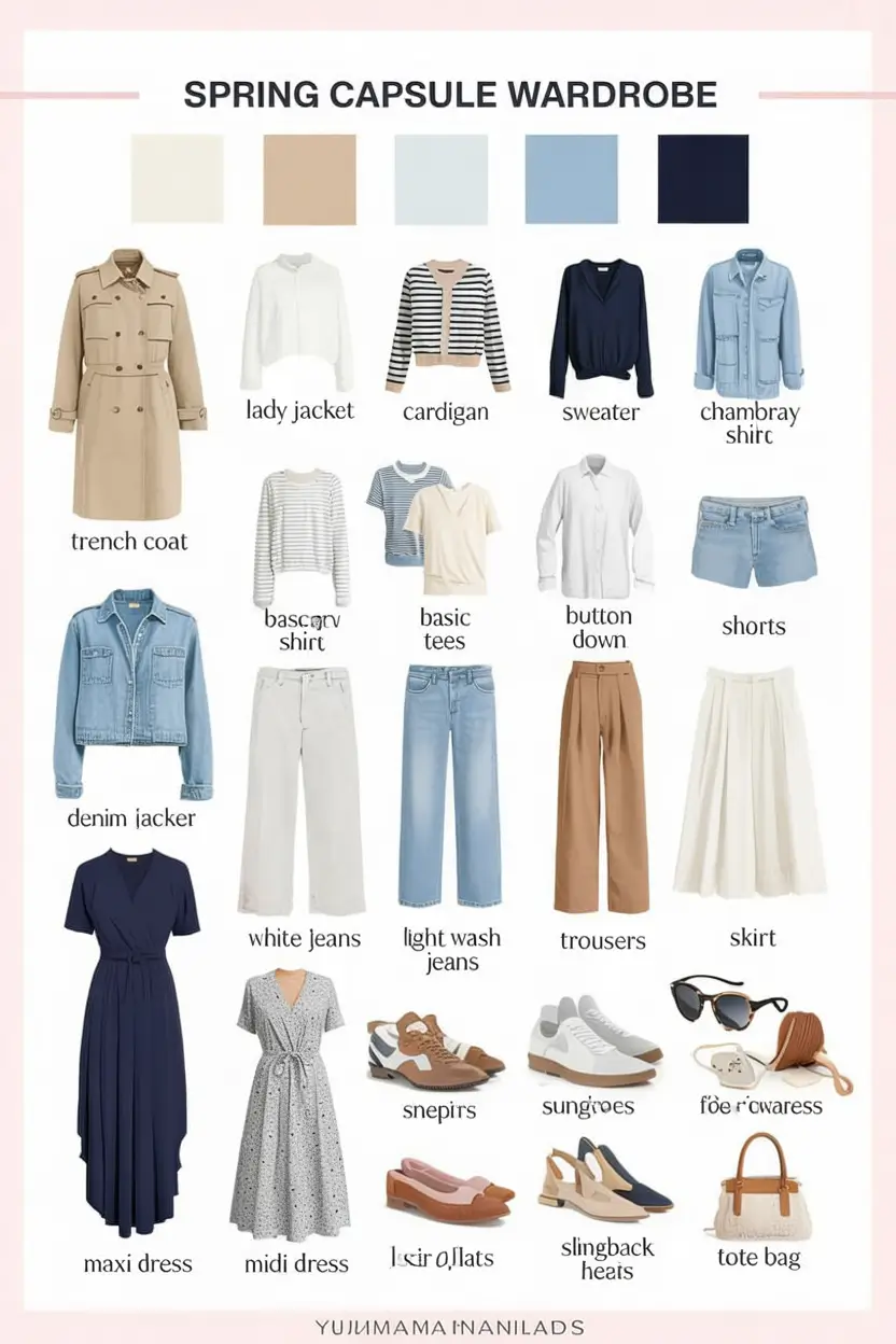 Capsule Wardrobe for Spring 2026: Fresh, Easy & Stylish Seasonal Outfits