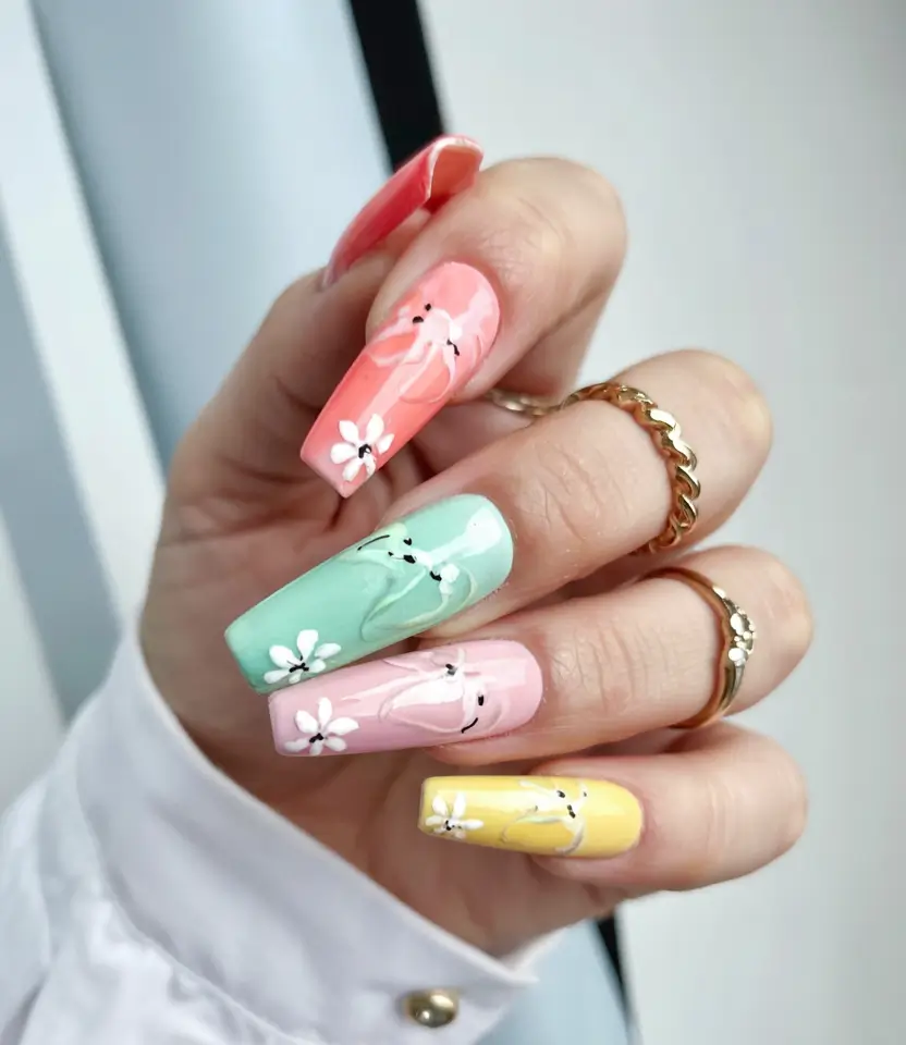 Glam Spring Nails Coffin 2026: The Chicest Shapes, Colors & Acrylic Trends to Try