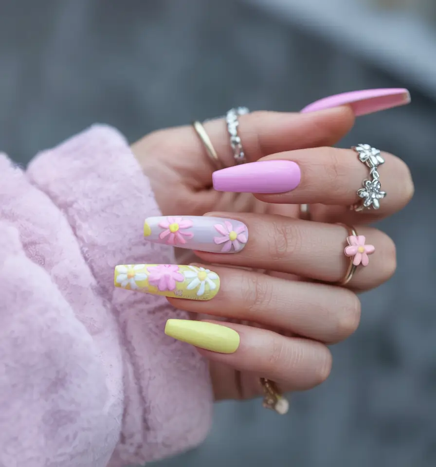 Glam Spring Nails Coffin 2026: The Chicest Shapes, Colors & Acrylic Trends to Try