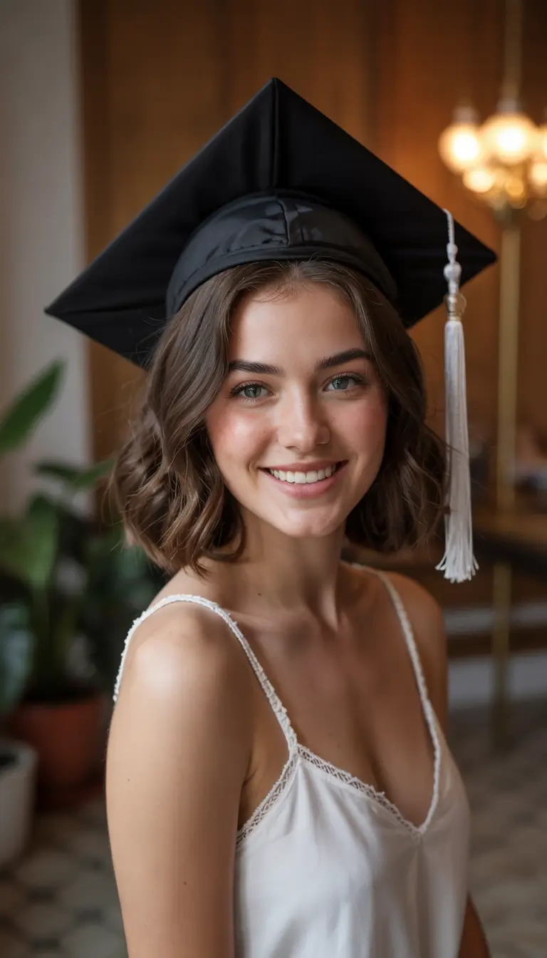 Graduation Hairstyles Ideas 2026: 27 Stylish Looks That Work Perfectly With a Cap