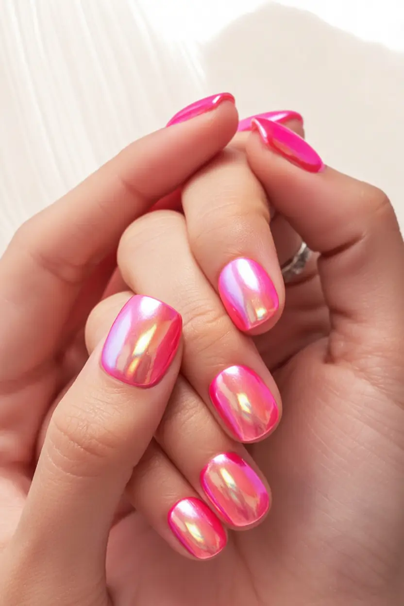 Modern Spring Pink Chrome Nails 2026: Trendy Pink Chrome Nail Ideas for the Season