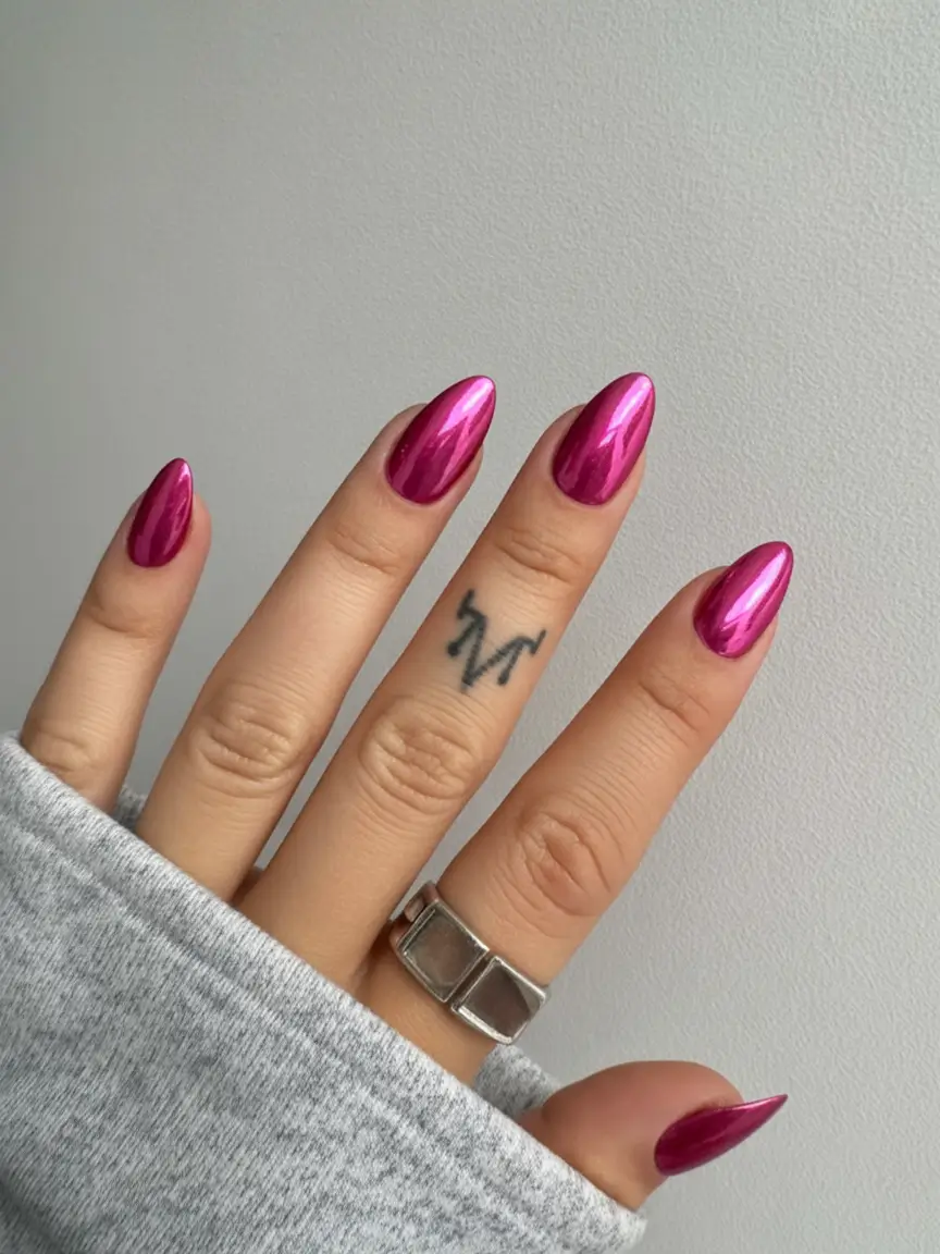 Modern Spring Pink Chrome Nails 2026: Trendy Pink Chrome Nail Ideas for the Season