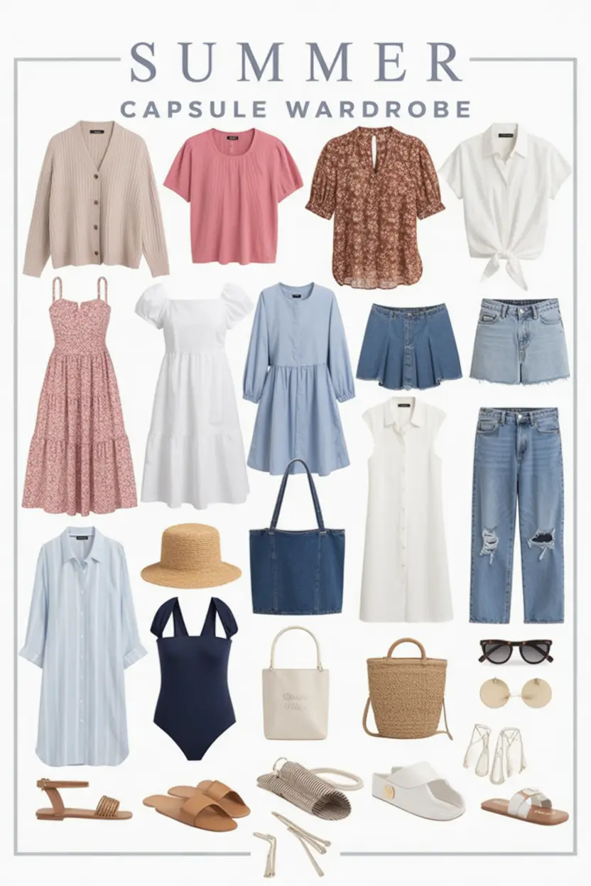 Summer Capsule Wardrobe for Women 2026: Effortless Outfits You’ll Actually Wear